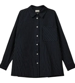 Børn Sofie Schnoor Skjorter>Skjorte - KaliaSy - Dark Navy m. Striber