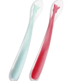 Sophie la Girafe Babyskeer|Skeer - Silikone - 2 dele - Rød/Lyseblå