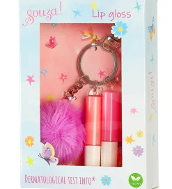 Souza Sminke|Nøgleringe|Lipgloss/Nøgleringsæt - Rosa/Lilla