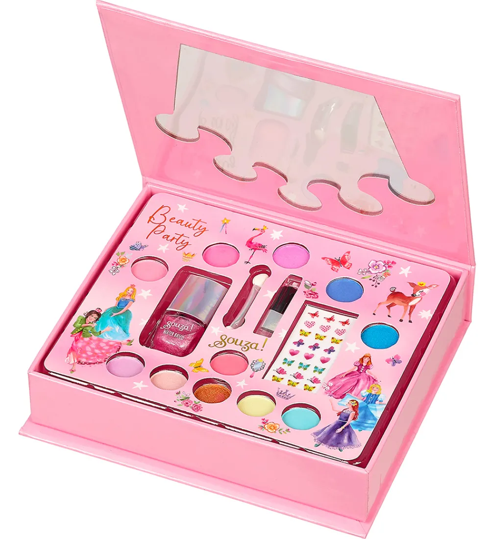 Souza Sminke|Neglelak>Sminkesæt - Øjenskygge/Neglelak/Stickers - Crown