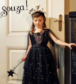 Souza Udklædningstøj|Udklædning - Fe m. Lys - Agatha - Sort