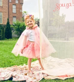 Souza Udklædningstøj|Udklædning - Fe-kappe - Lilyanne - Rosa/Sommerfugle