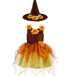 Souza Udklædningstøj|Udklædning - Heks - Sabrina - Brun/Orange