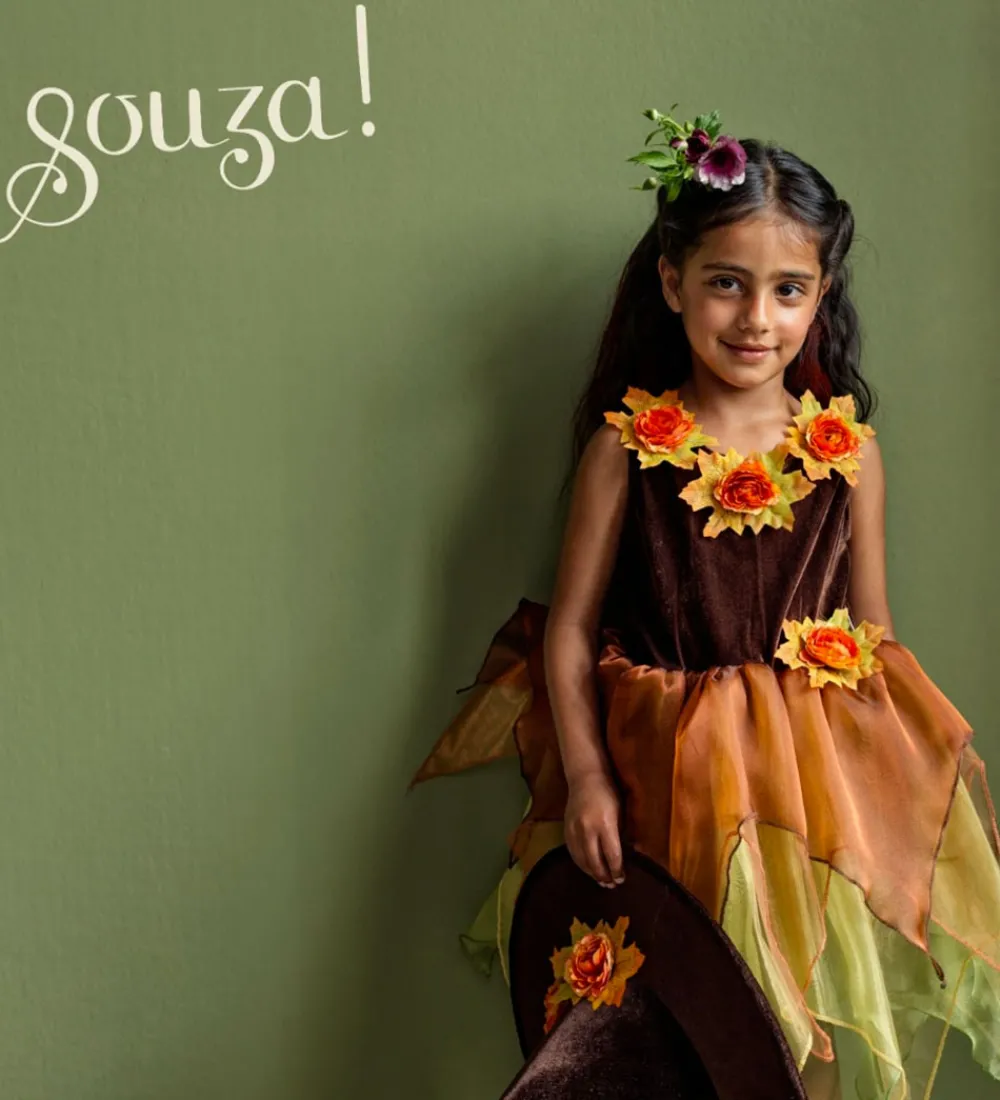 Souza Udklædningstøj|Udklædning - Heks - Sabrina - Brun/Orange