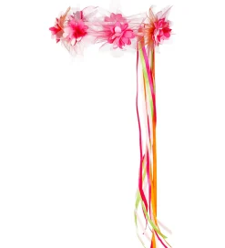 Souza Udklædningstøj|Hårbøjler>Udklædning - Hårbøjle m. Blomster - Paula - Pink/Orange