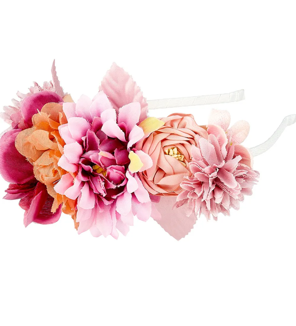 Souza Udklædningstøj|Hårbøjler>Udklædning - Hårbøjle m. Blomster - Olivia - Lilla/Rosa