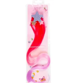 Souza Udklædningstøj>Udklædning - Hårklemme m. Hår - Inge - Pink/Lilla