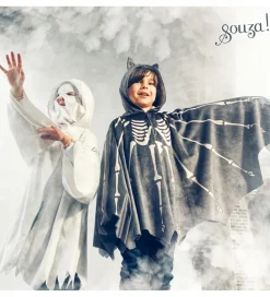 Souza Halloween></noscript>Udklædning - Kappe - Flagermus - Grå
