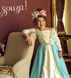 Souza Udklædningstøj|Udklædning - Prinsesse - Josephina - Hvid/Lyseblå