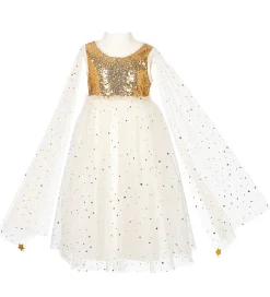 Souza Udklædningstøj|Udklædning - Prinsesse - Dorianne - Hvid/Guld