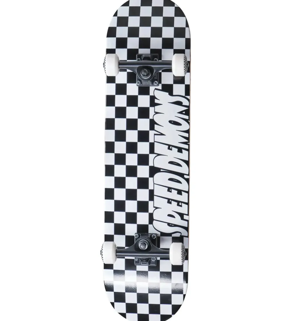 Speed Demons Skateboards|Skateboard - 7" - Checkers Komplet - Sort/Hvid