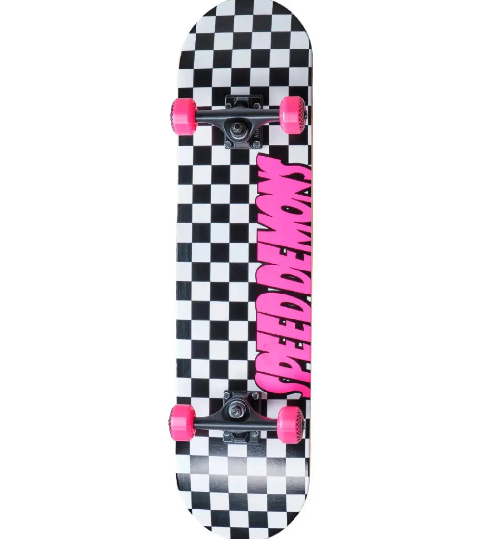 Speed Demons Skateboards>Skateboard - 7.75'' - Checkers Komplet - Pink