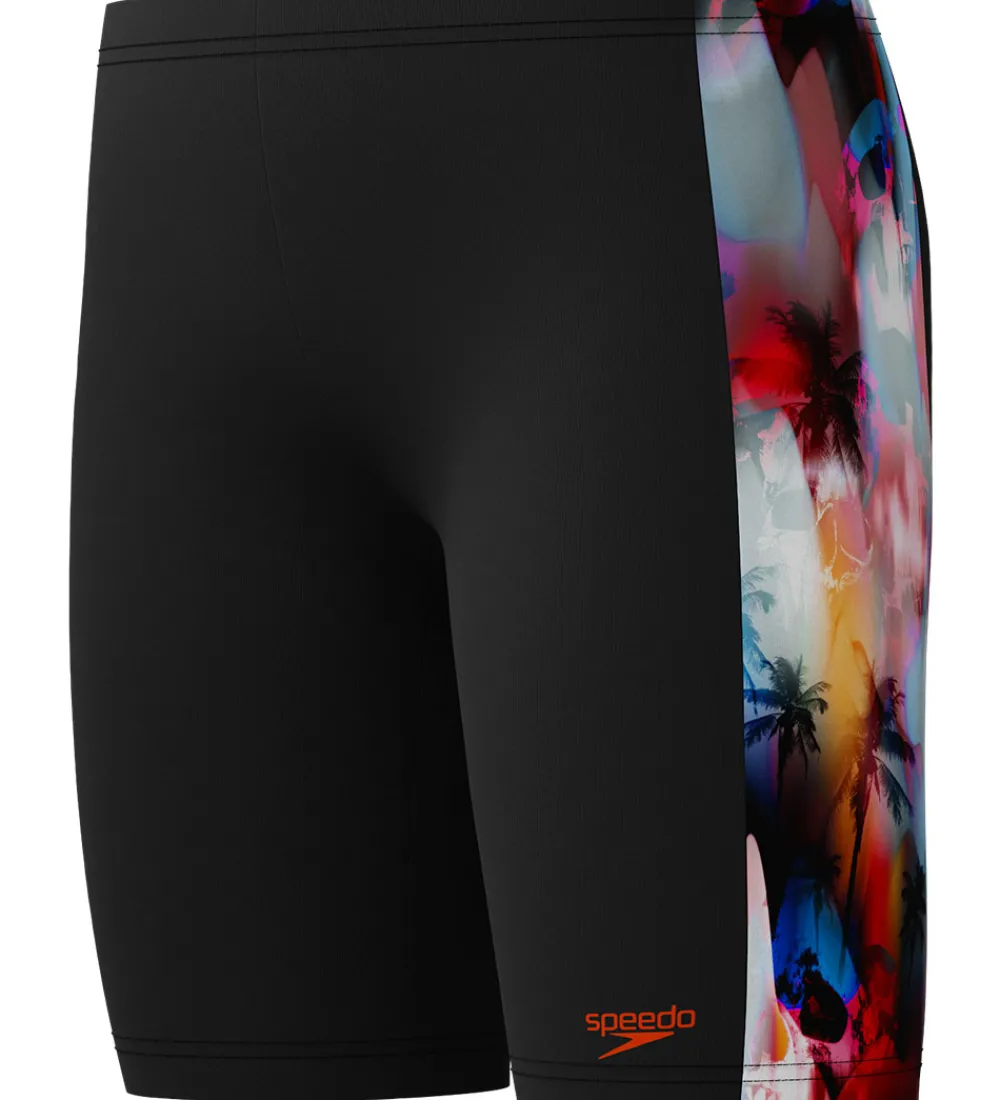 Speedo Svømmetøj>Badebukser - Digital Panel Jammer - Sort m. Print