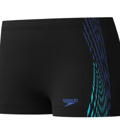 Speedo Svømmetøj|Badebukser - Plastisol Placement - Sort m. Blå