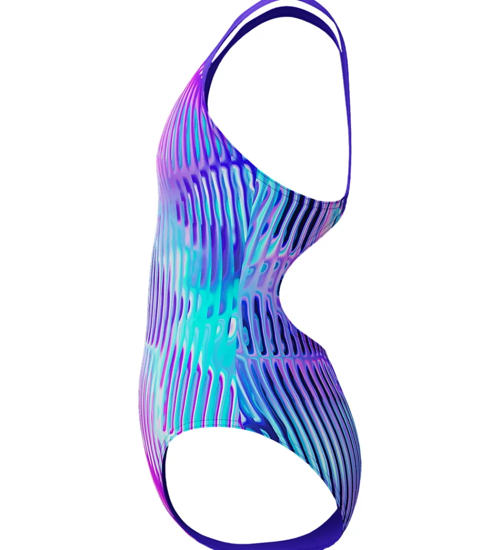 Børn Speedo Svømmetøj|Svømning>Badedragt - Digital Allover Splashback - Lilla/Pink