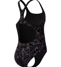 Børn Speedo Svømmetøj|Svømning|Badedragt - HyperBoom Allover Medalist - Sort/Fersken