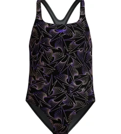 Børn Speedo Svømmetøj|Svømning|Badedragt - HyperBoom Allover Medalist - Sort/Fersken