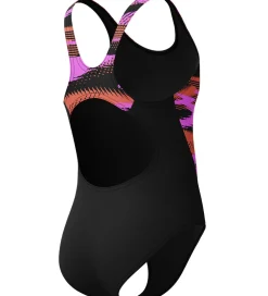 Speedo Svømmetøj|Badedragt - HyperBoom Splice Muscleback - Sort m. Lilla