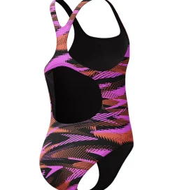 Speedo Svømmetøj>Badedragt - HyperBoom Allover Medalist - Sort/Lilla/Orang