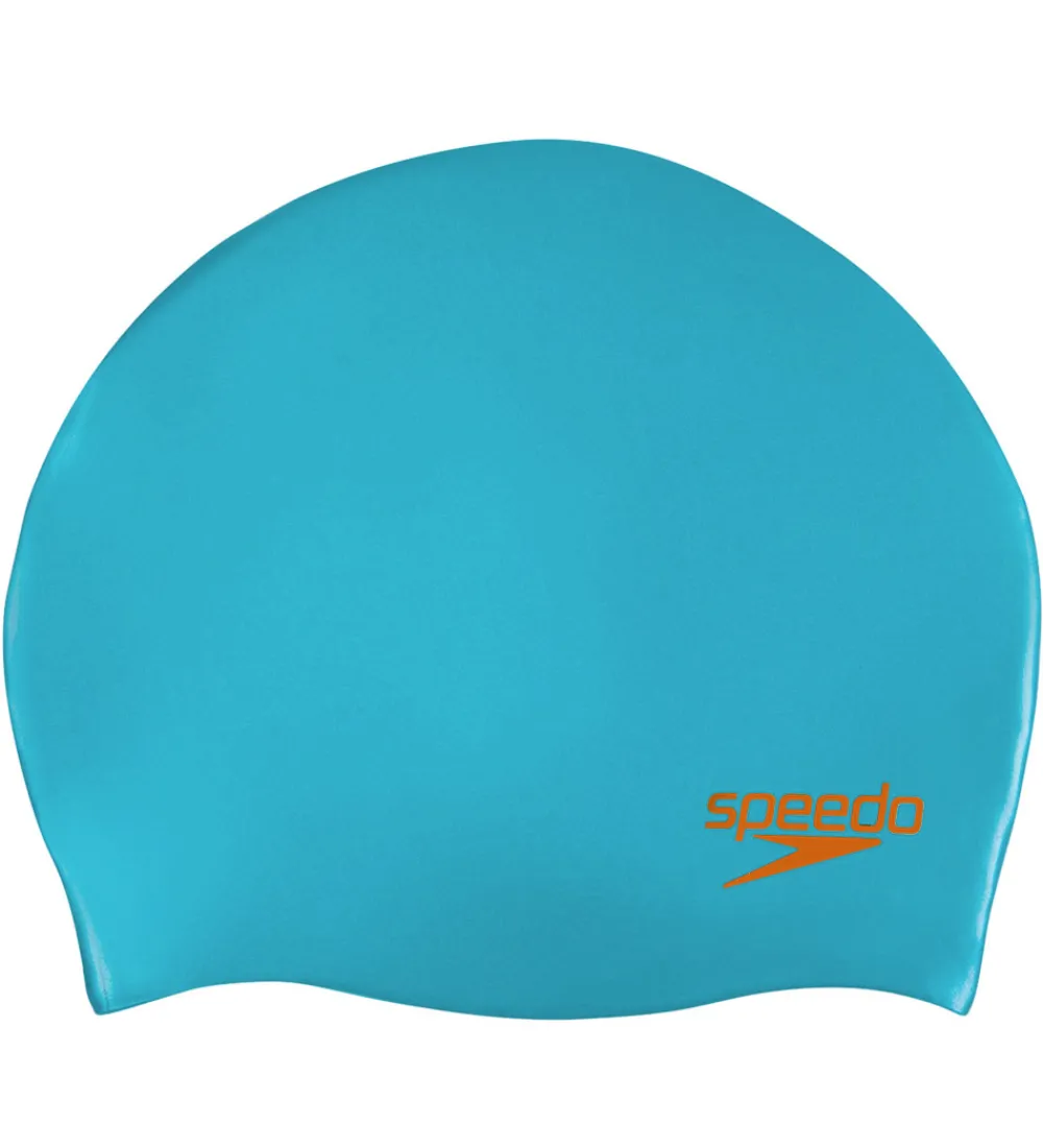 Speedo Badehætter>Badehætte - Junior - Silicone - Blå/Orange
