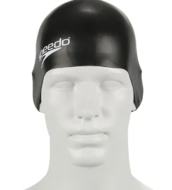 Speedo Badehætter>Badehætte - Junior Plain Moulded Silicone Cap - Sort