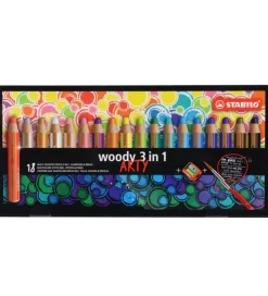 Stabilo Skriveredskaber>Farveblyanter - Woody - 18 stk. - Arty