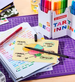 Stabilo Tuscher Og Farver|Skriveredskaber>Tuscher - Pen 68 - 18 stk. - Multifarvet