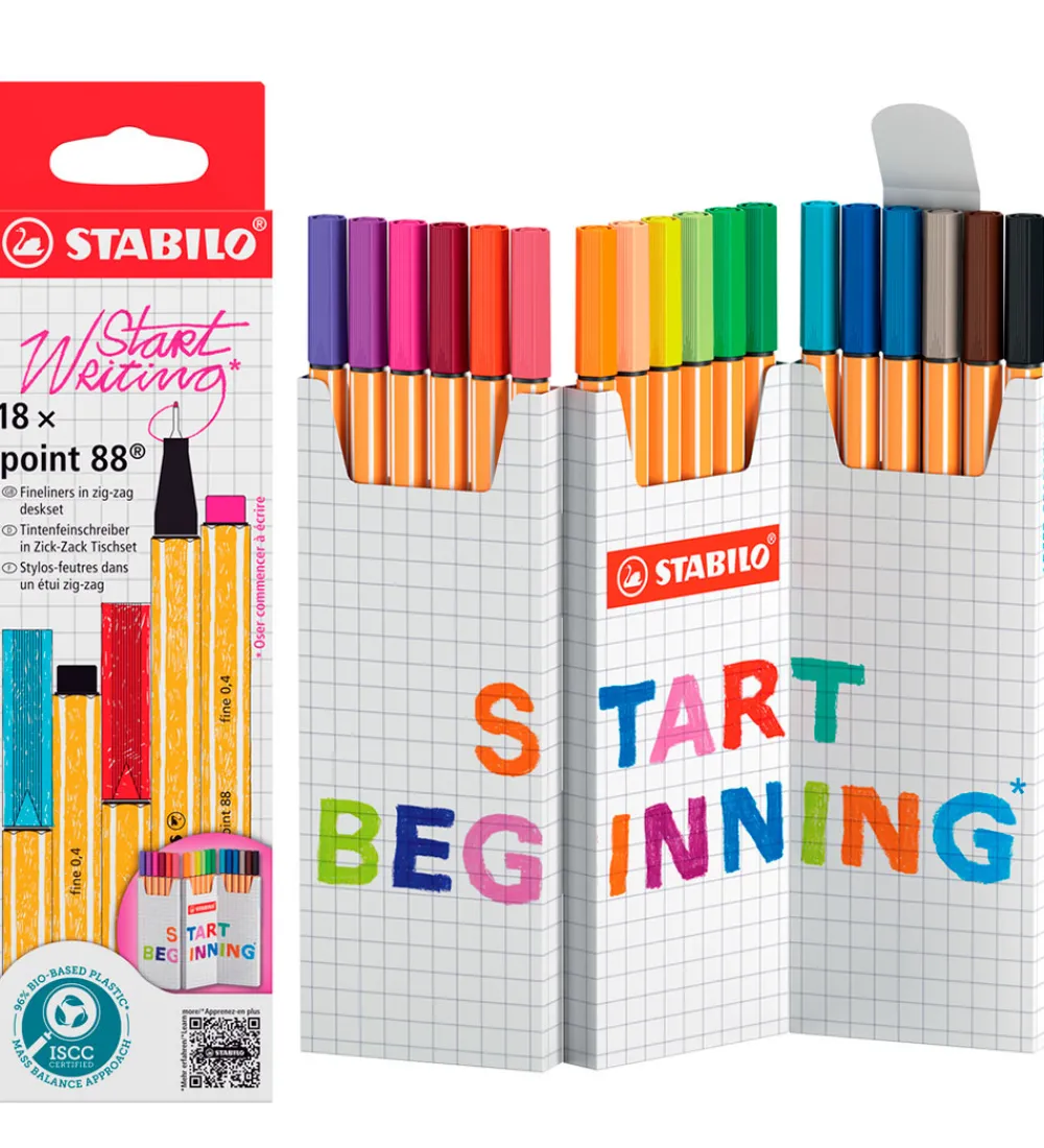 Stabilo Tuscher Og Farver|Skriveredskaber|Tuscher - Pen 88 - 18 stk. - Multifarvet