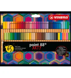 Stabilo Tuscher Og Farver|Kreativ Leg|Tuscher - Point 88 Arty - 65 stk. - Multfarvet