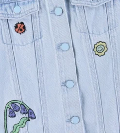 Børn Stella McCartney Kids Veste|Denimvest - Lyseblå m. Broderi