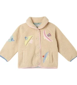 Børn Stella McCartney Kids Fleece>Fleecejakke - Beige m. Fugle