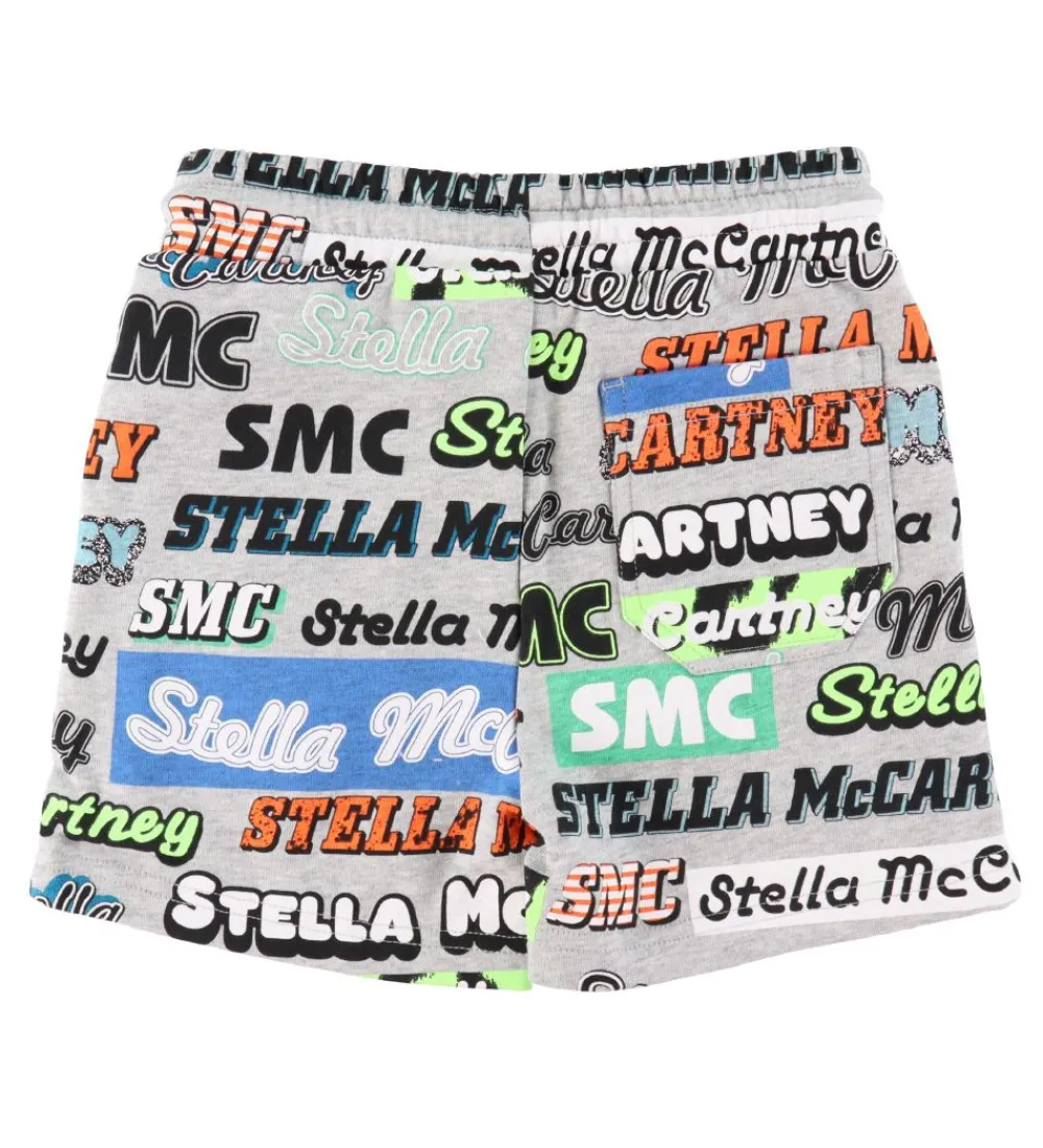 Stella McCartney Kids Sportsshorts>Shorts - Logo Sport - Gråmeleret m. Stella