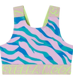 Stella McCartney Kids T-Shirts Og Toppe>Træningstop - Rosa/Blå/Grønstribet