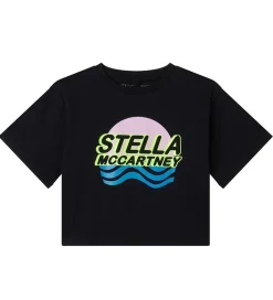 Stella McCartney Kids T-Shirts Og Toppe>T-shirt - Sort m. Print