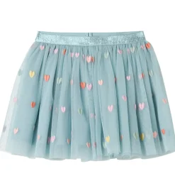 Børn Stella McCartney Kids Nederdele|Tylnederdel - Lyseblå m. Hjerter