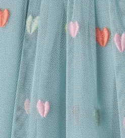 Børn Stella McCartney Kids Nederdele|Tylnederdel - Lyseblå m. Hjerter