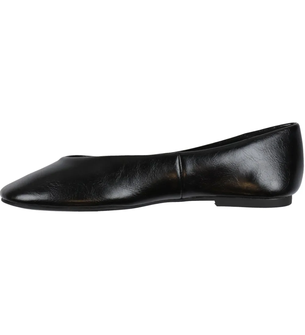 Steve Madden Ballerinaer>Ballerinasko - Darts - Black Action Leather