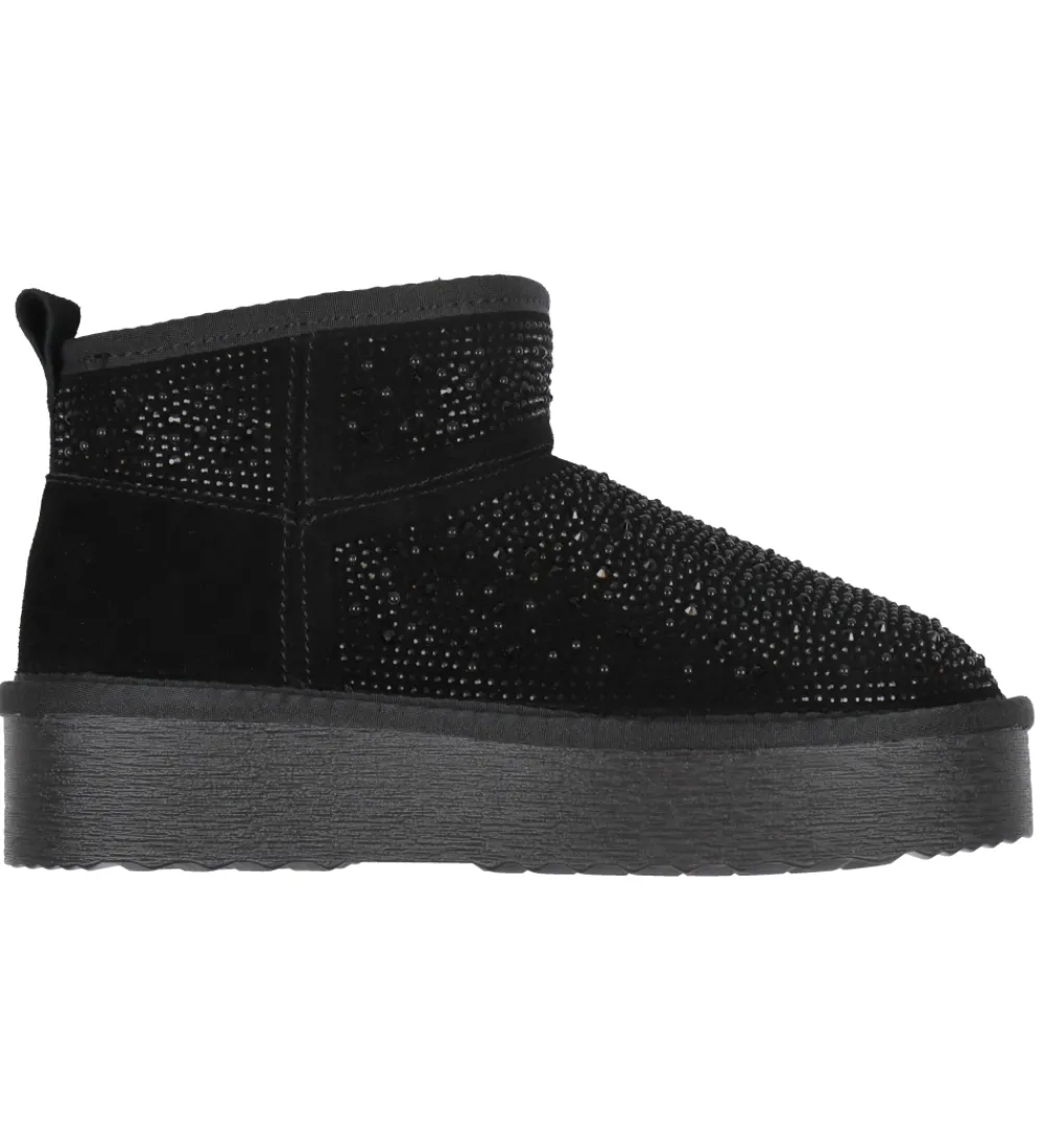 Steve Madden Bamsestøvler>Bamsestøvler - Clydes - Black Stone
