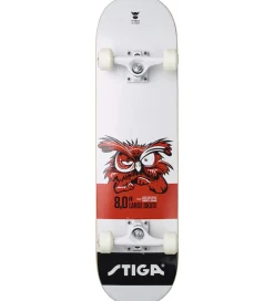 Stiga Skateboards>Skateboard - 8.0 - Hvid m. Ugle