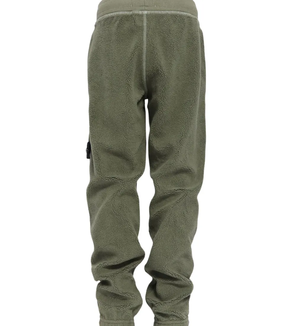 Børn Stone Island Fleece>Fleecebukser - Military Green