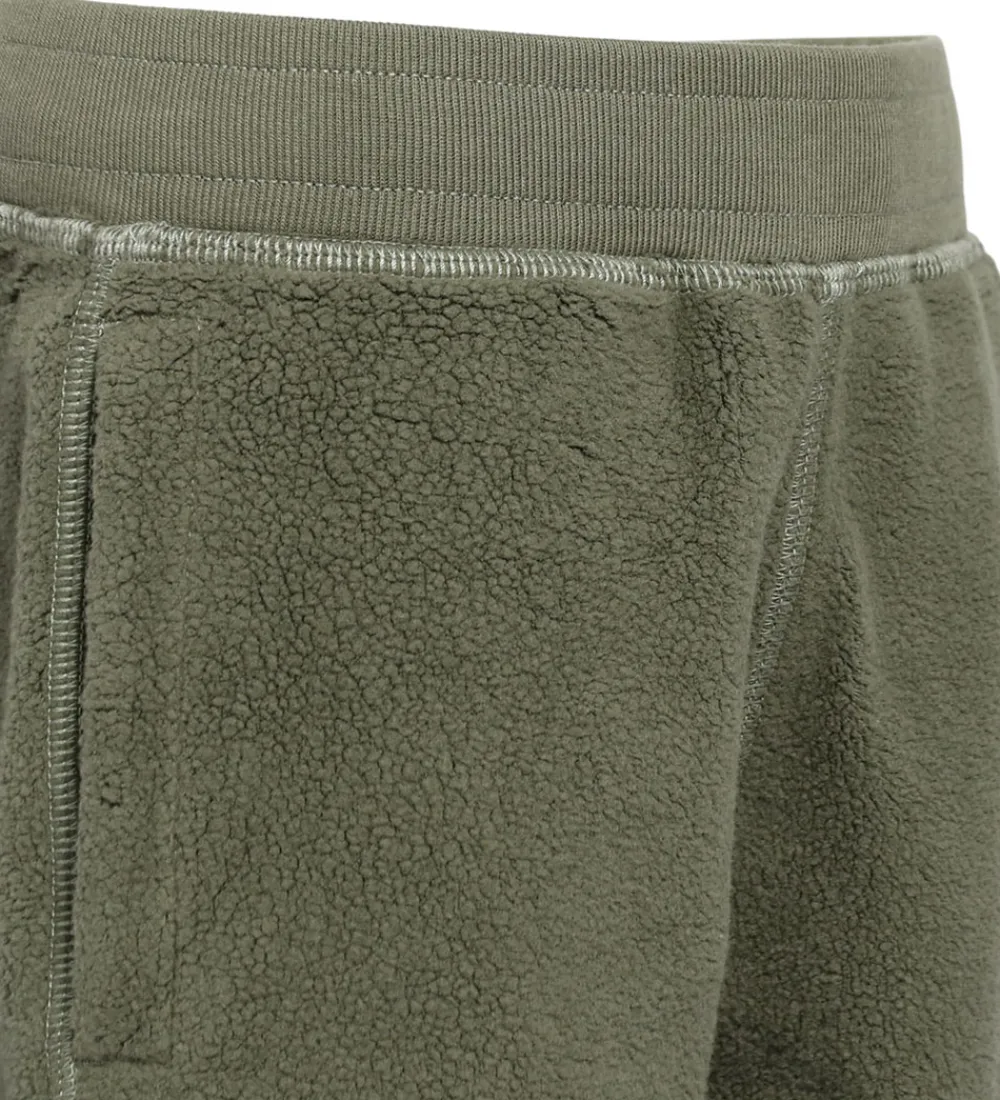 Børn Stone Island Fleece>Fleecebukser - Military Green