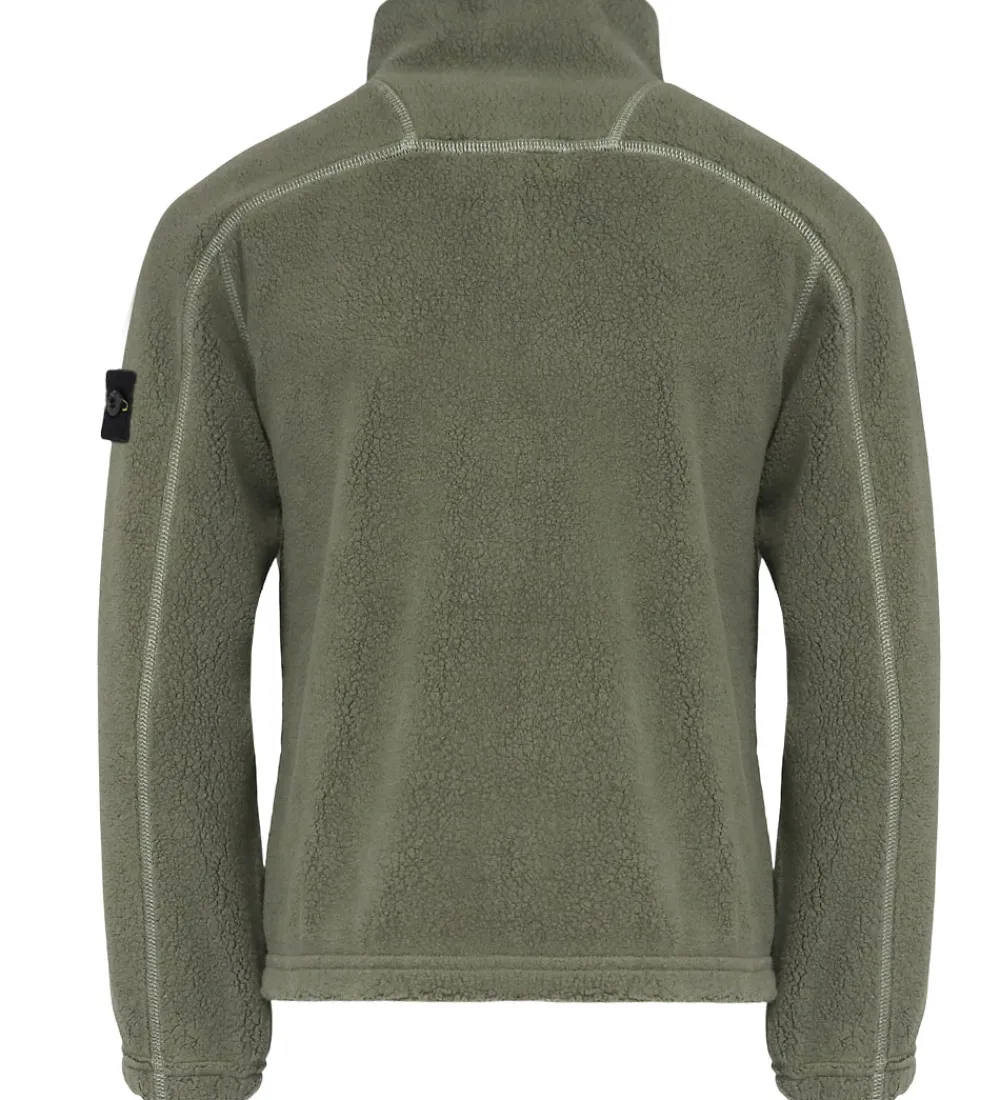 Børn Stone Island Fleece>Fleecejakke - Military Green