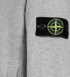 Børn Stone Island Hættetrøjer|Hættetrøje - Gråmeleret
