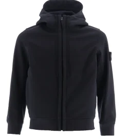 Børn Stone Island Softshell>Softshelljakke m. Fleece - Sort