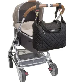 Storksak Pusletasker></noscript>Pusletaske - Stevie Quilt - Sort