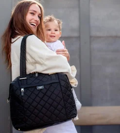 Storksak Pusletasker></noscript>Pusletaske - Stevie Quilt - Sort