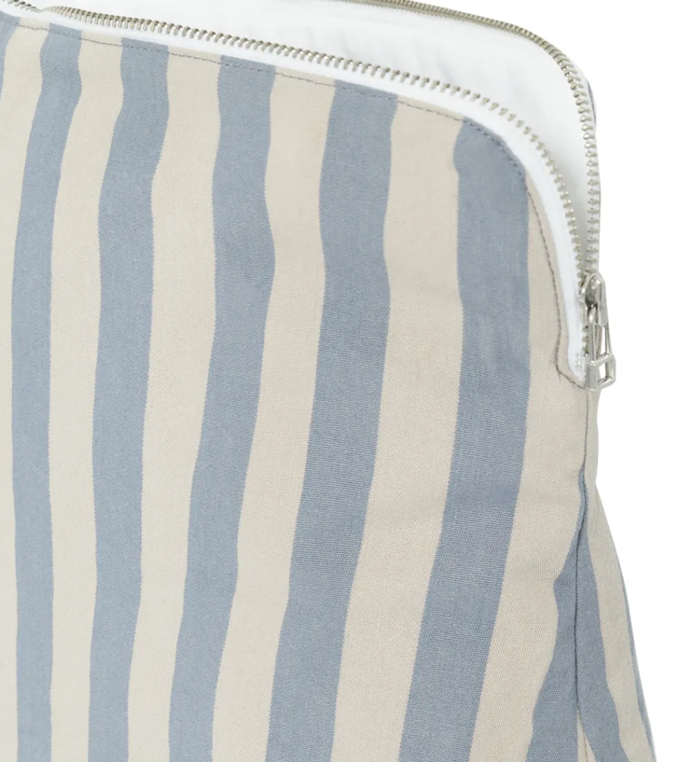 Studio Feder Toilettasker|Toilettasker>Toilettaske - Celia - Cotton - Pale Blue Stripe