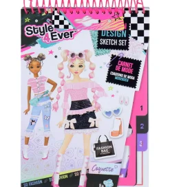 Style 4 Ever Malebog|Kreasæt|Fashion Designer Mini Skitsebogssæt