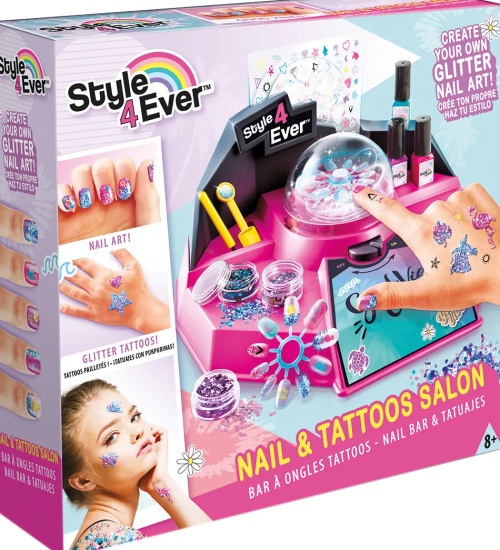 Style 4 Ever Neglelak>Glitter Negle & Tattoveringssalon