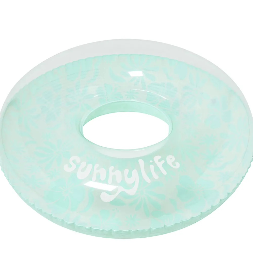 SunnyLife Strandlegetøj|Baderinge|Badering - 106x26 cm - Floral Seafoam